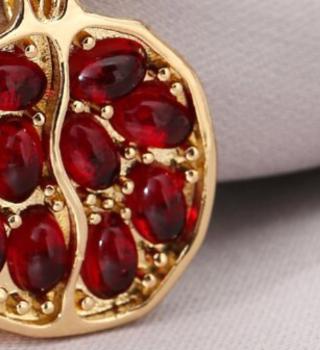Pomegranate Seed Necklace