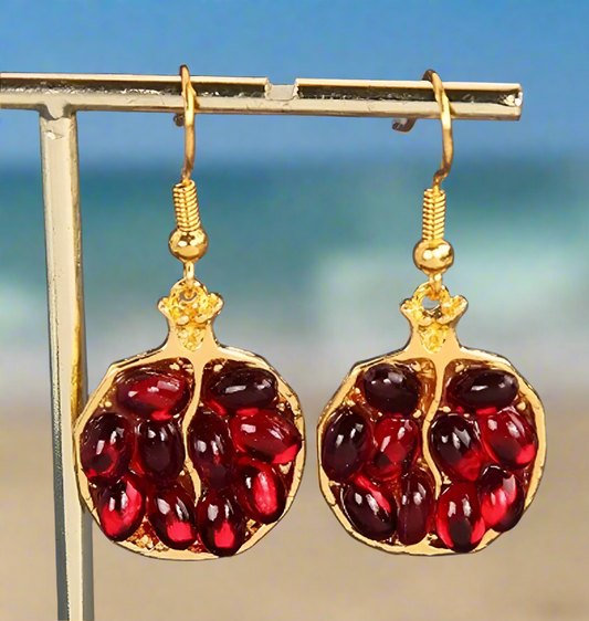 Pomegranate Seed Earrings