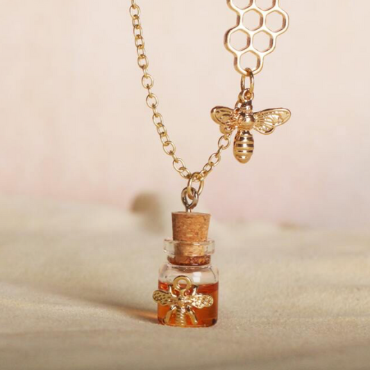 Golden Honeybee Necklace