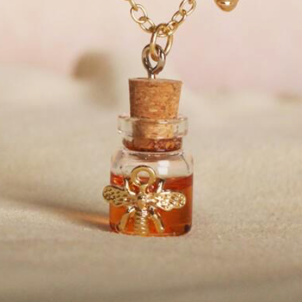 Golden Honeybee Necklace