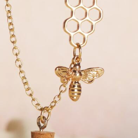 Golden Honeybee Necklace