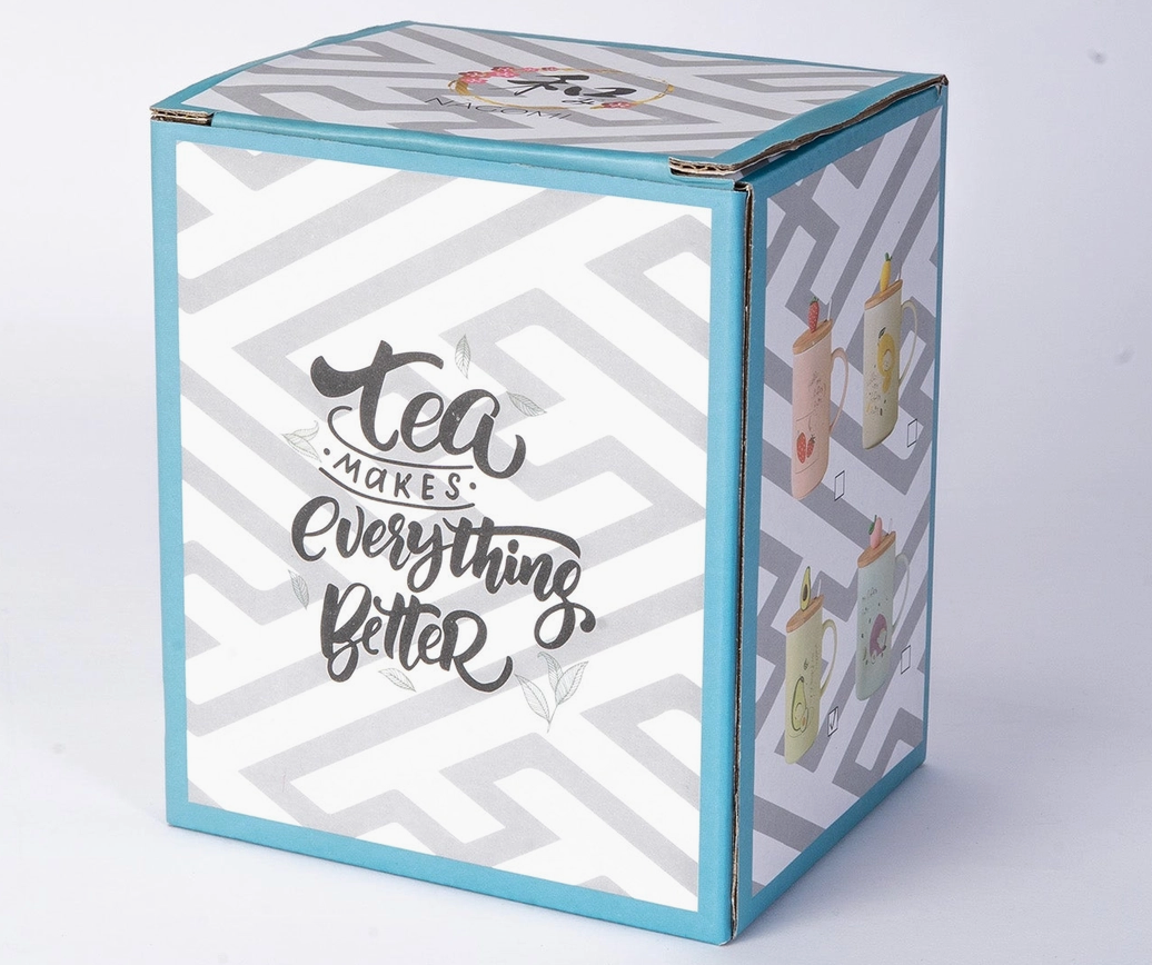 Lemon 12oz Mug, Lid & Spoon