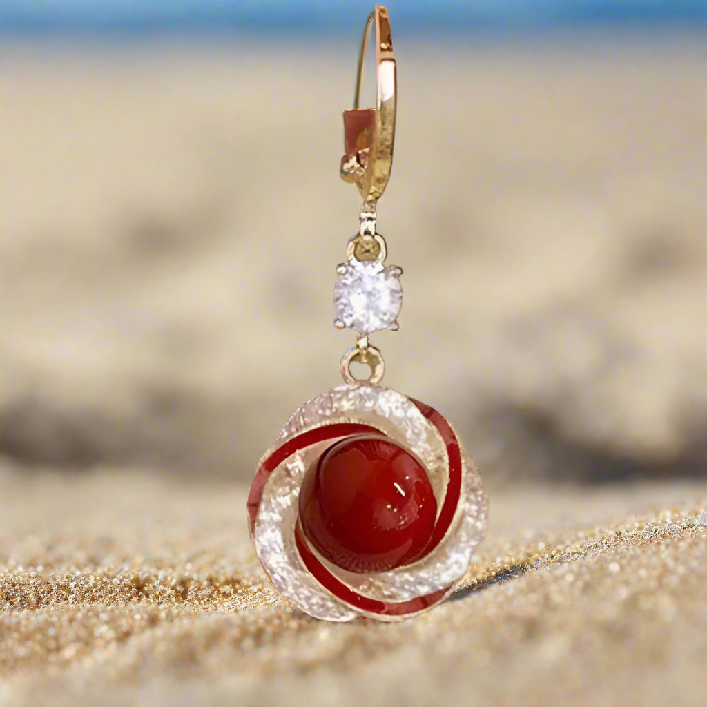 Peppermint Swirl Earrings
