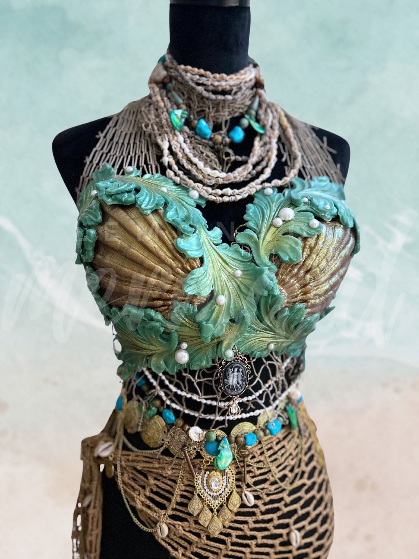 "Lion's Paw" Custom Silicone Mermaid Top