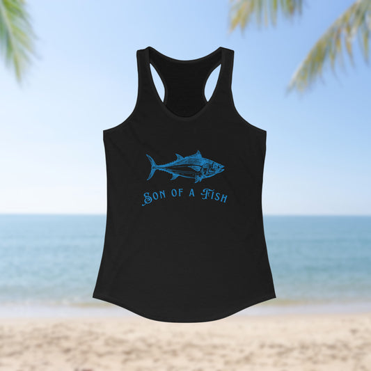 "Son of a Fish" Nautically Naughty Racerback Tank