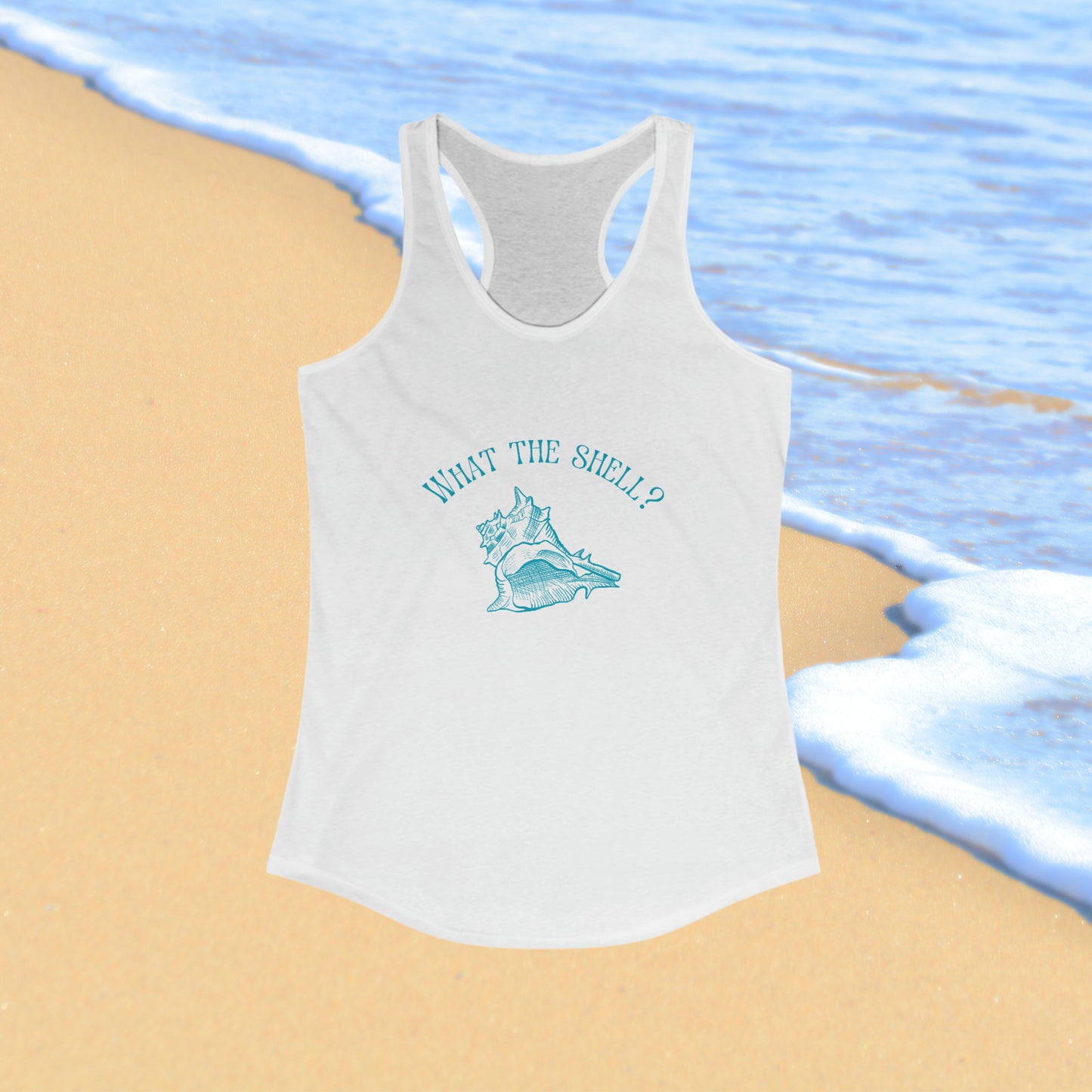 'What the Shell?" Nautically Naughty Racerback Tank (3 colors)