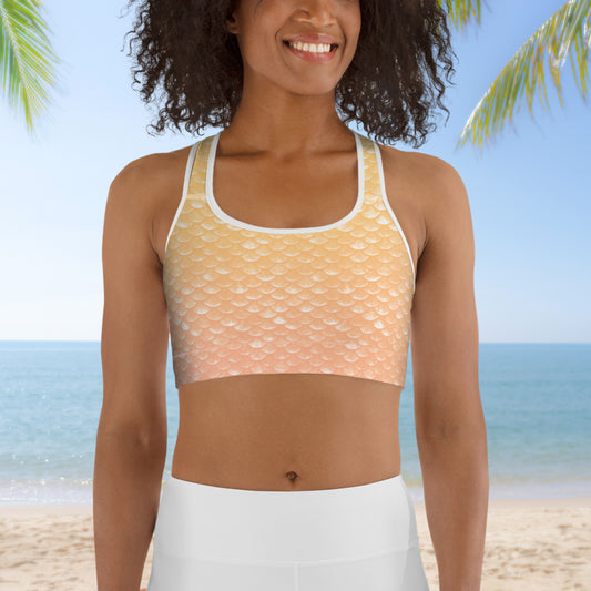 Merbabe Mermaid Sports Bra (Lemonade)
