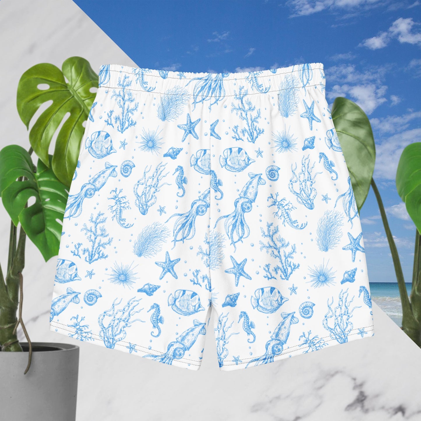 'Under the Sea' Men’s Swim Trunks w/Pockets