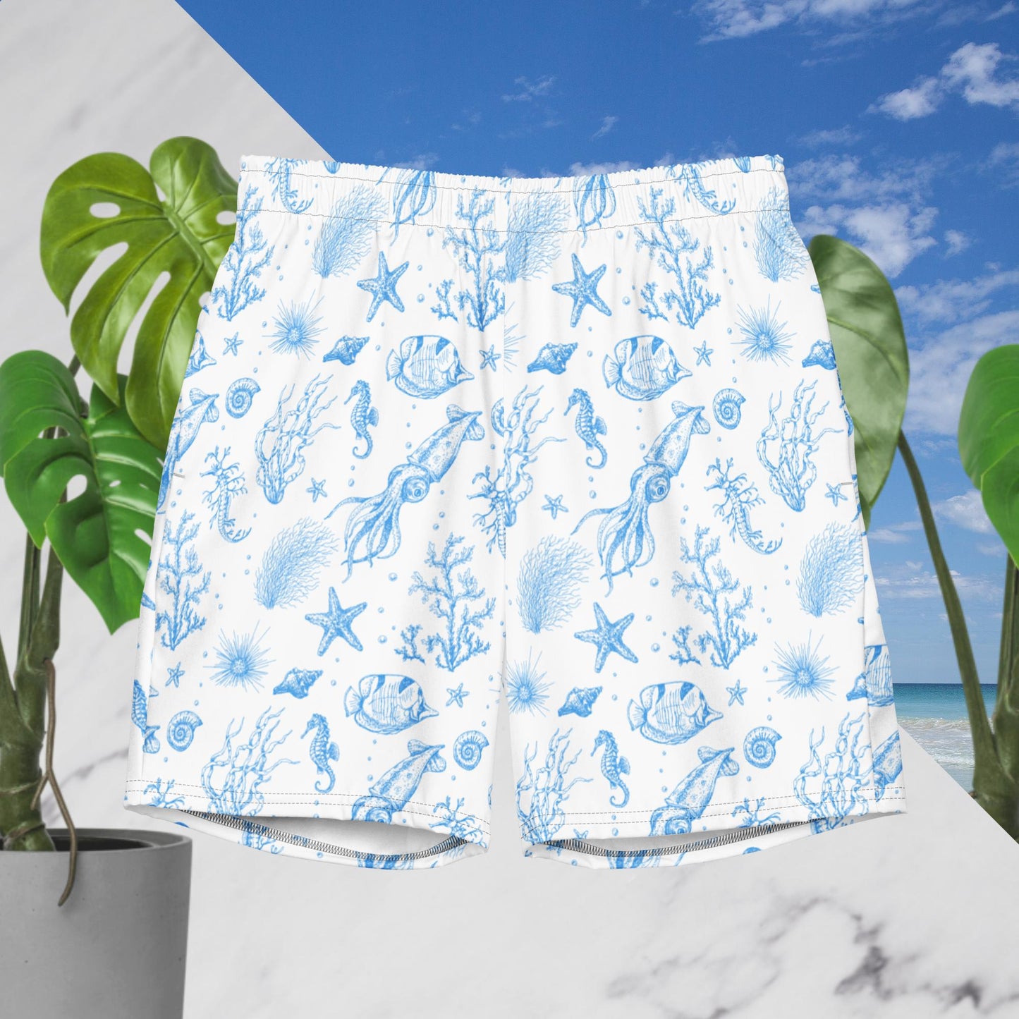 'Under the Sea' Men’s Swim Trunks w/Pockets