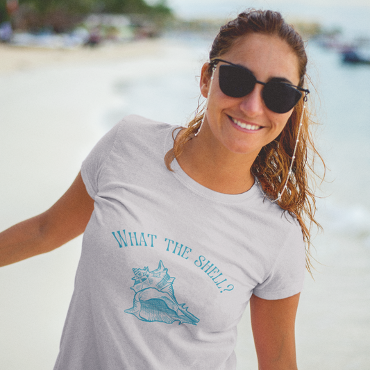 “What the Shell?” Nautically Naughty Semi-Fitted Graphic Tee (6 colors)