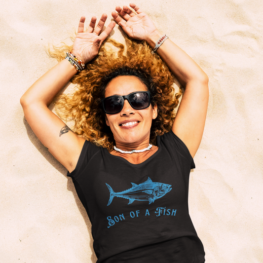 “Son of a Fish” Nautically Naughty Semi-Fitted Graphic Tee (3 colors)