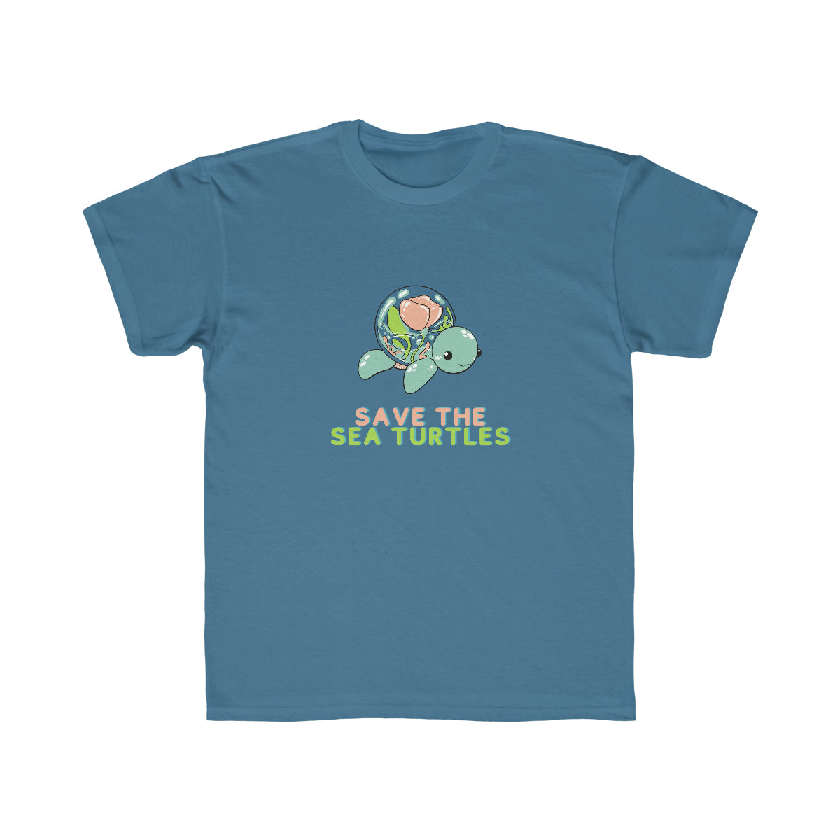 "Save the Sea Turtles" Kids' Regular Fit Tee
