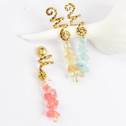 Crystal Hair Rings (3 colors)
