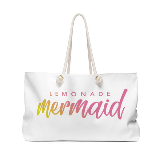 Lemonade Mermaid Logo Oversized Weekender Tote