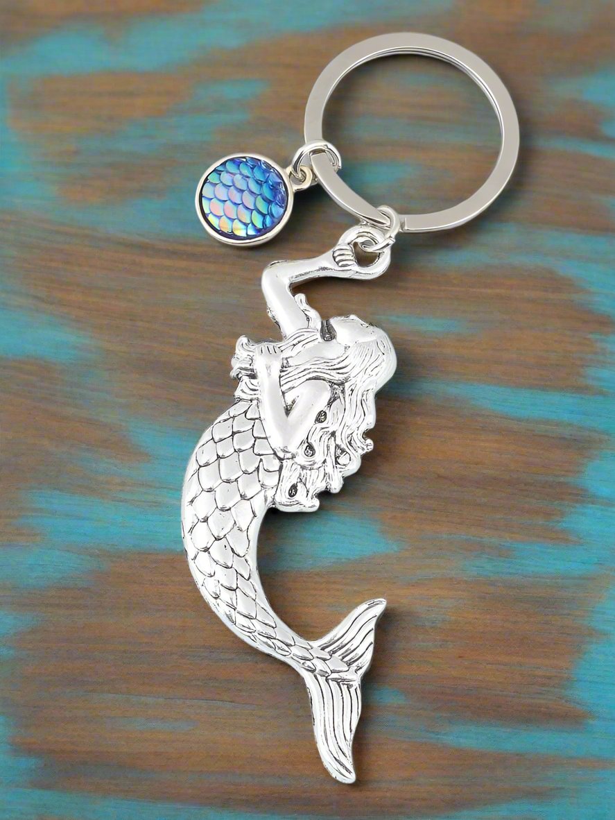 Blue Pendant Fins Keychain