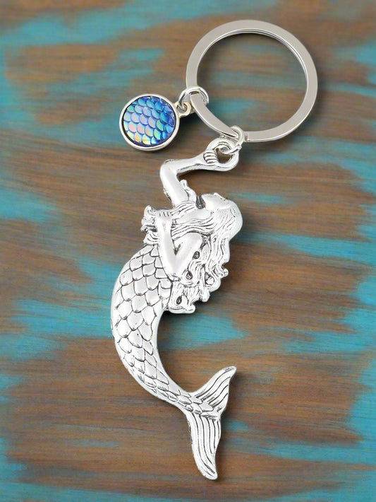 Blue Pendant Fins Keychain
