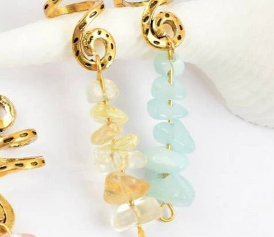 Crystal Hair Rings (3 colors)