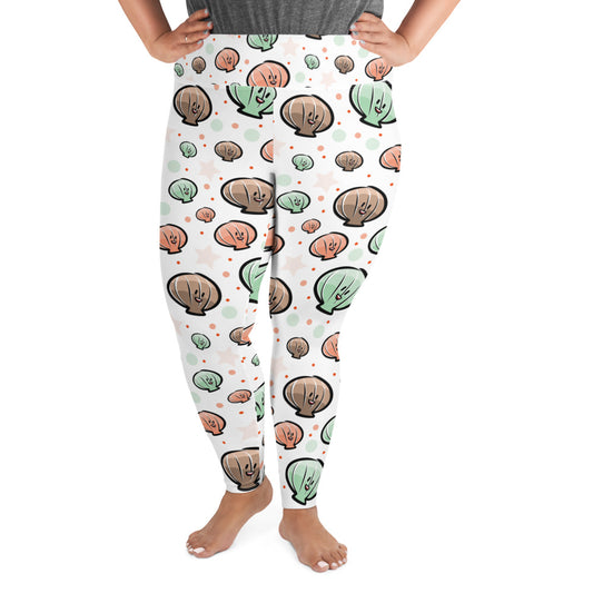 Save the Spat - Ollie Oyster Plus Size Yoga Leggings
