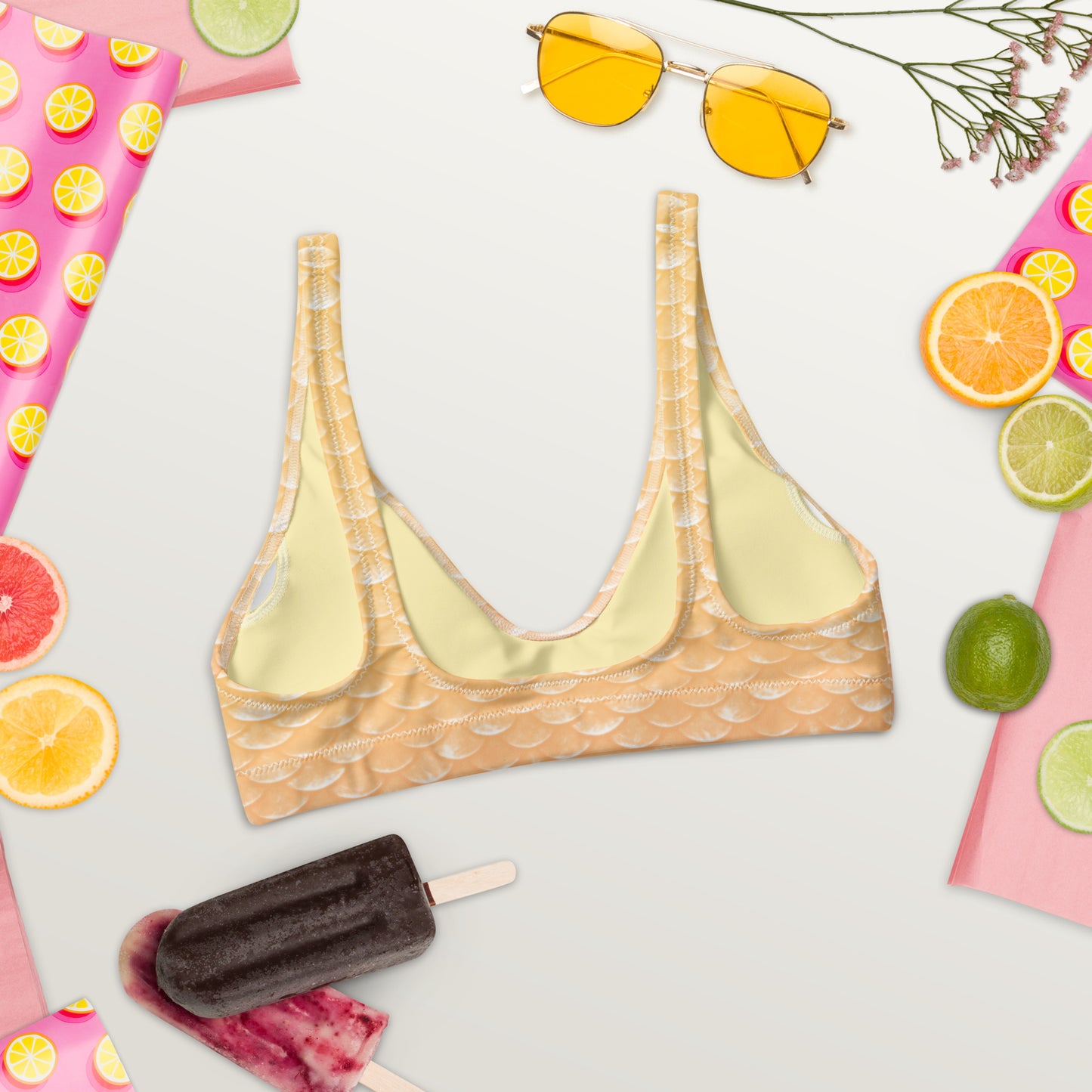 Merbabe Mermaid Bikini Top (Lemonade)