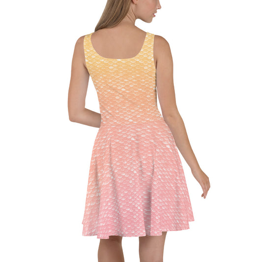 Merbabe Mermaid Skater Dress (Lemonade)