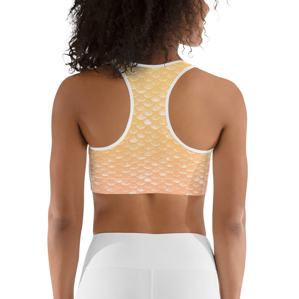 Merbabe Mermaid Sports Bra (Lemonade)
