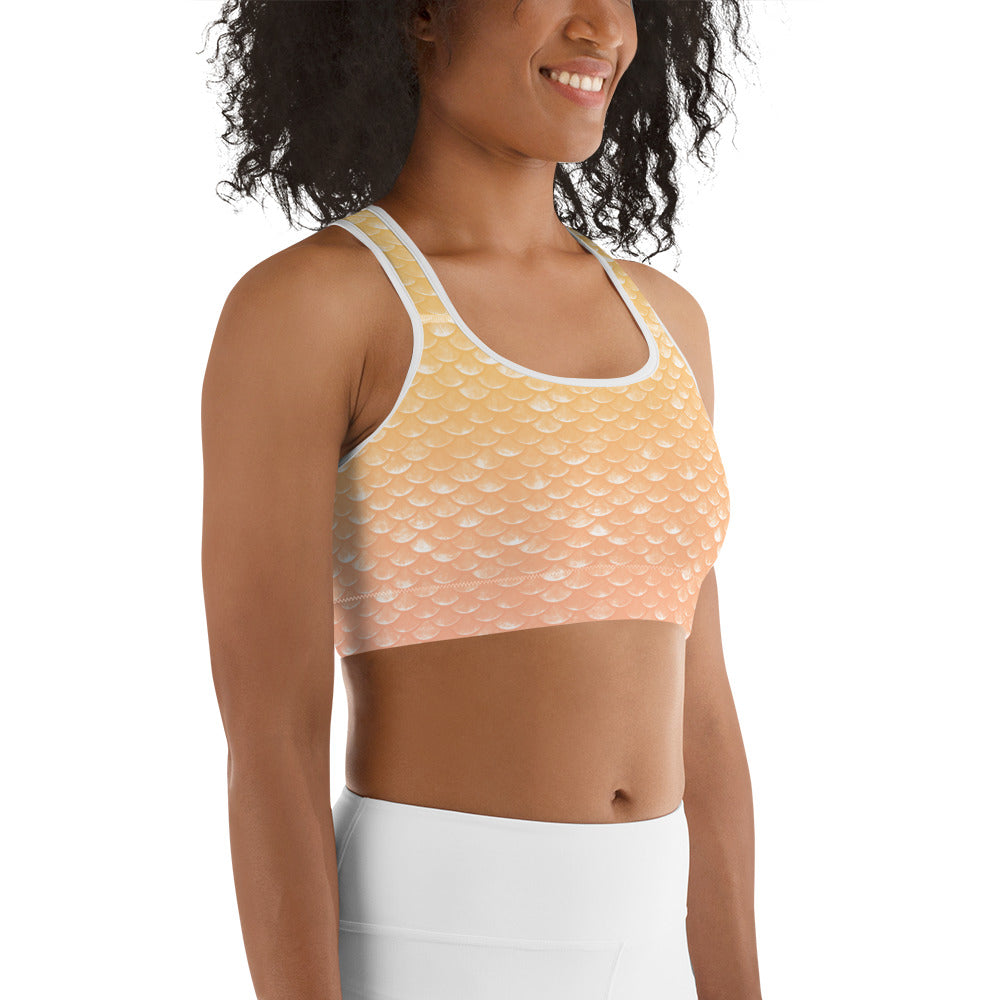 Merbabe Mermaid Sports Bra (Lemonade)
