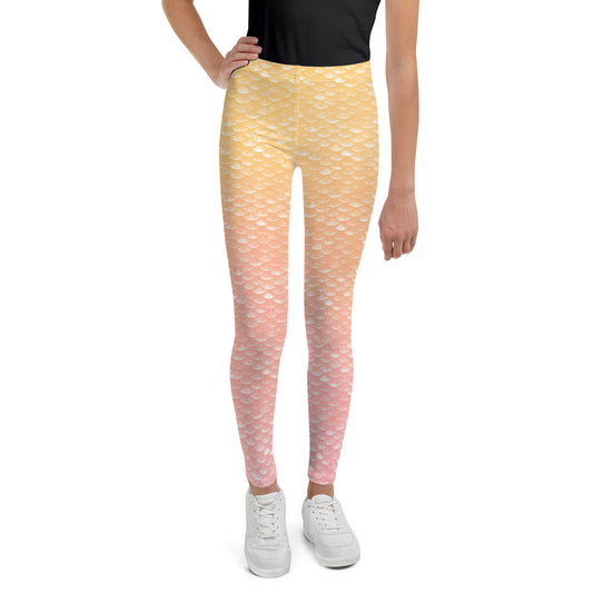 Merbabe Mermaid Youth Leggings (Lemonade)