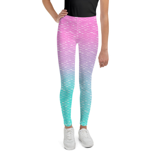 Merbabe Mermaid Youth Leggings (Parrotfish)