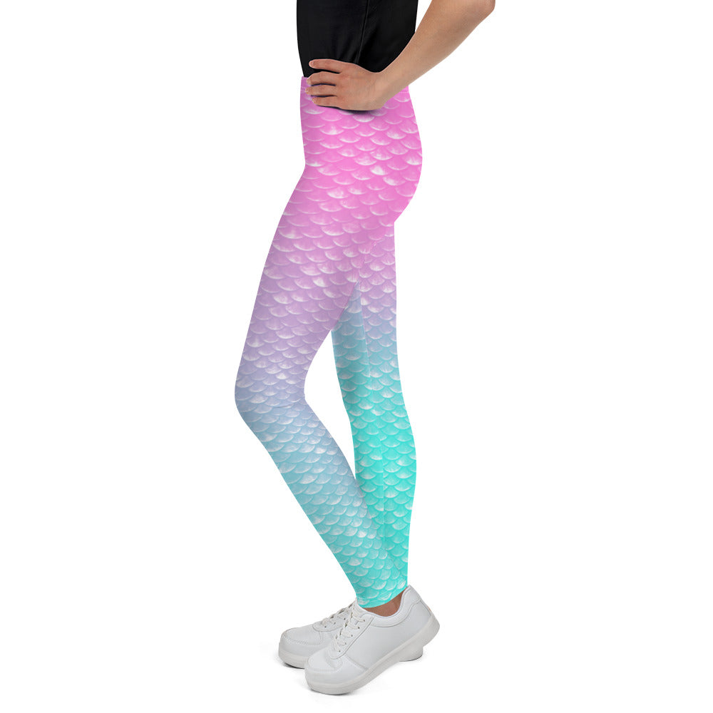 Merbabe Mermaid Youth Leggings (Parrotfish)