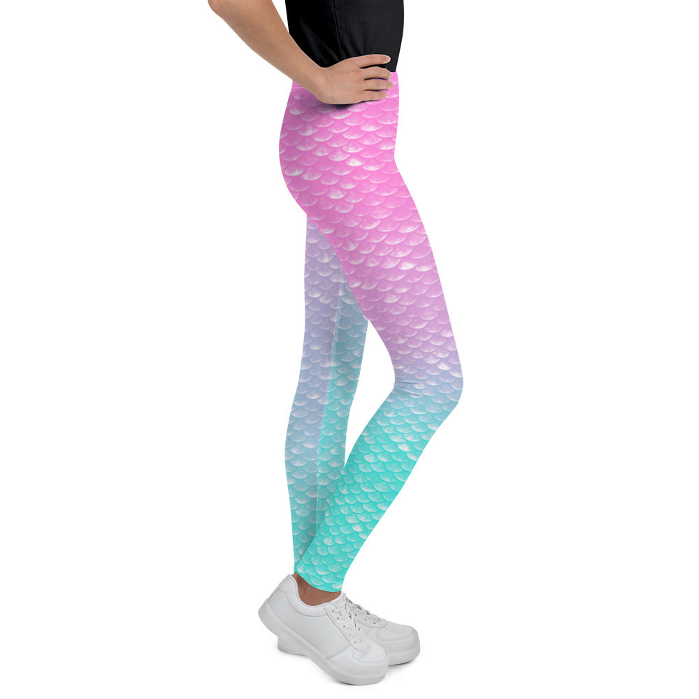 Merbabe Mermaid Youth Leggings (Parrotfish)