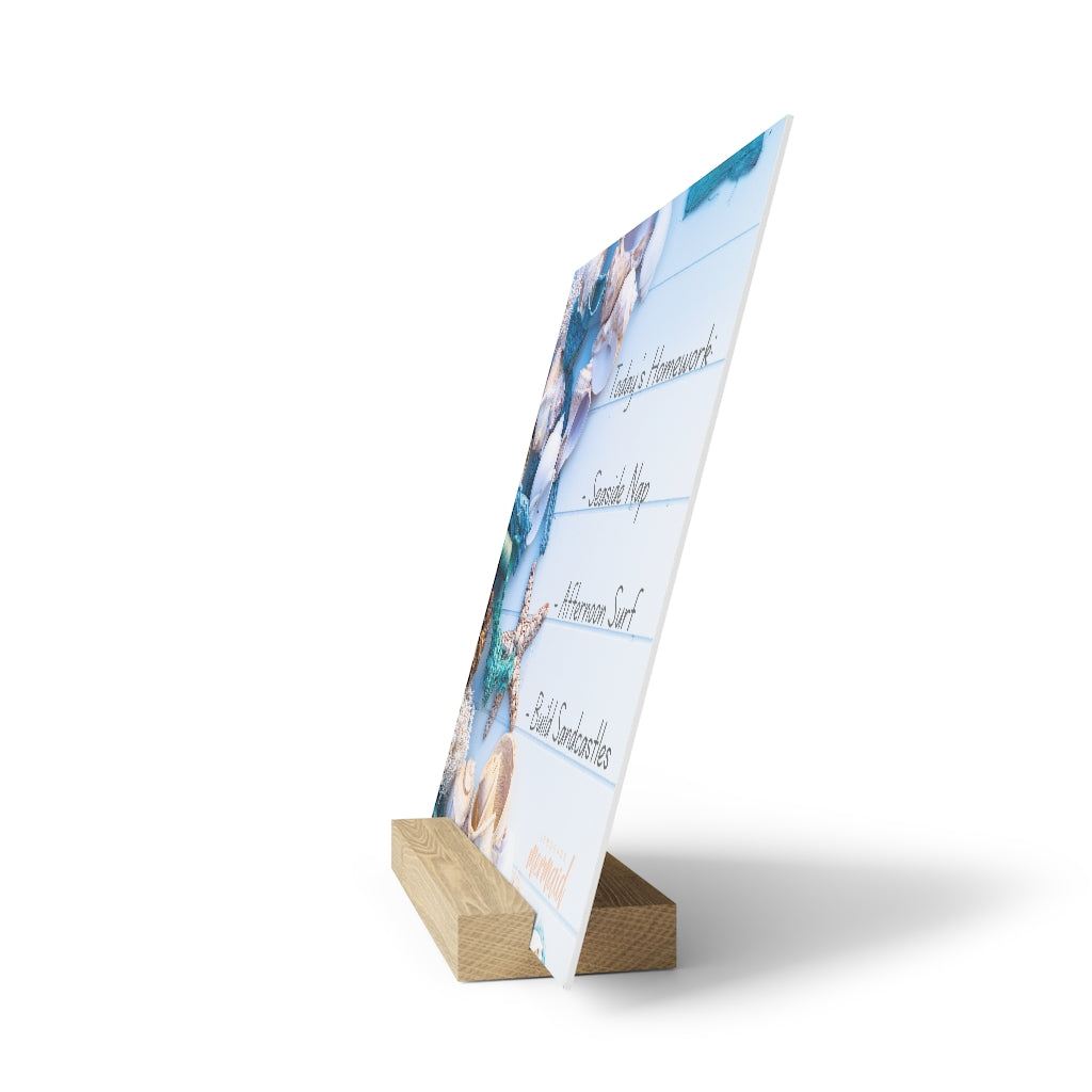 Beachy Seaside Seashell Desk Art (3 sizes)