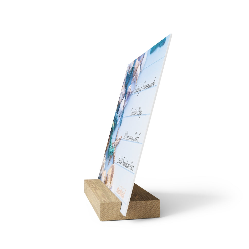 Beachy Seaside Seashell Desk Art (3 sizes)