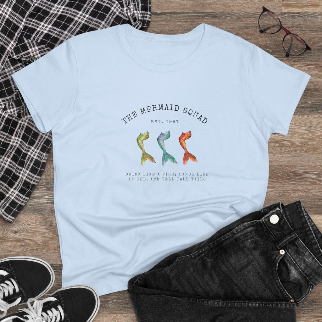 "The Mermaid Squad" Semi-Fitted Graphic Tee (2 colors)