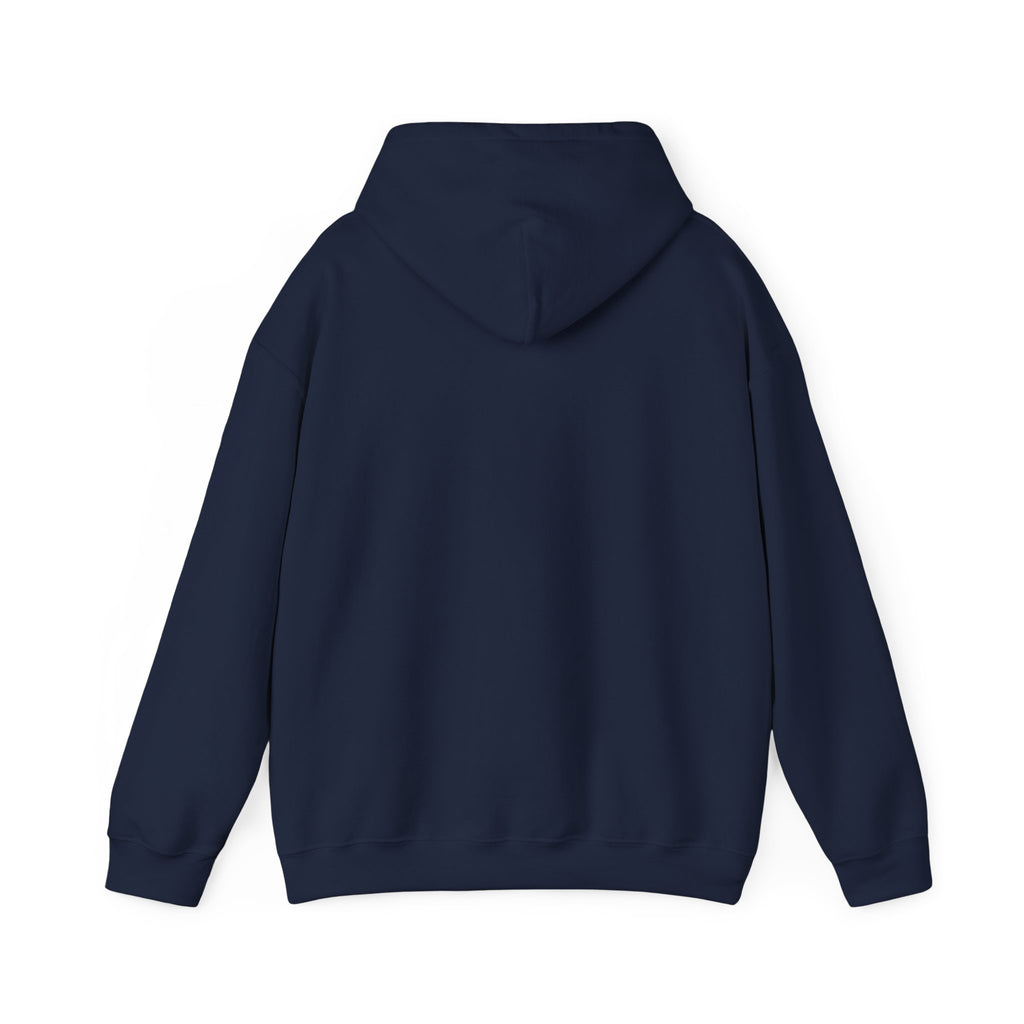 Salt & Starlight hooded sweatshirt in navy, back view