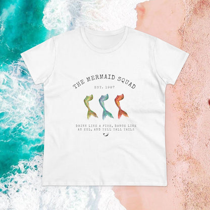 "The Mermaid Squad" Semi-Fitted Graphic Tee (2 colors)