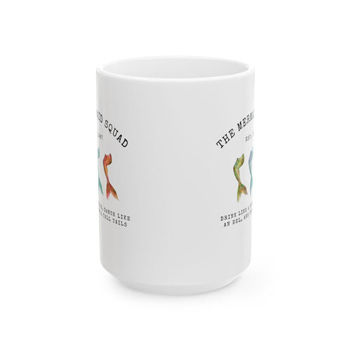 "The Mermaid Squad" Ceramic Mug – Mermaid Bestie Coffee Cup