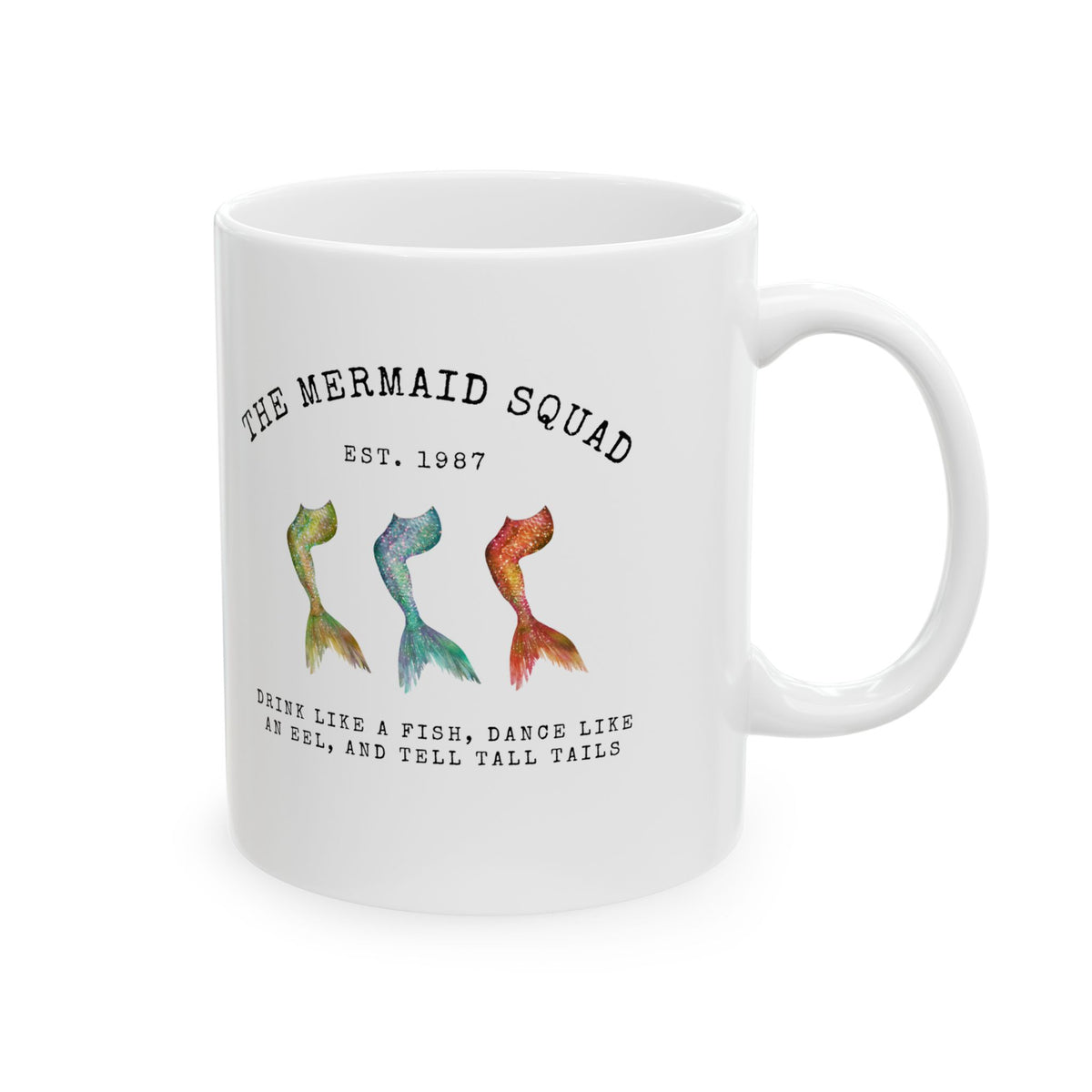 "The Mermaid Squad" Ceramic Mug – Mermaid Bestie Coffee Cup