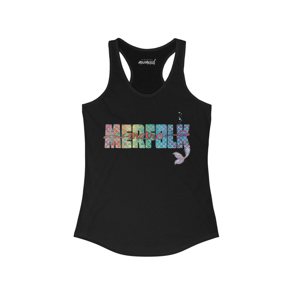 O-fish-al "Metro Merfolk" Racerback Tank - Lemonade Mermaid