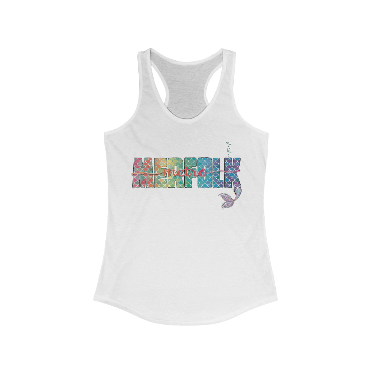 O-fish-al "Metro Merfolk" Racerback Tank - Lemonade Mermaid