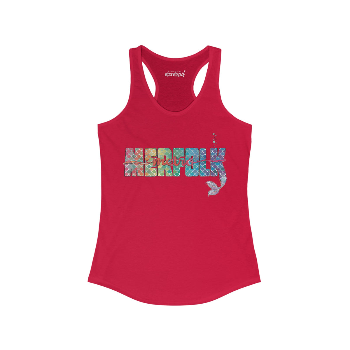 O-fish-al "Metro Merfolk" Racerback Tank - Lemonade Mermaid