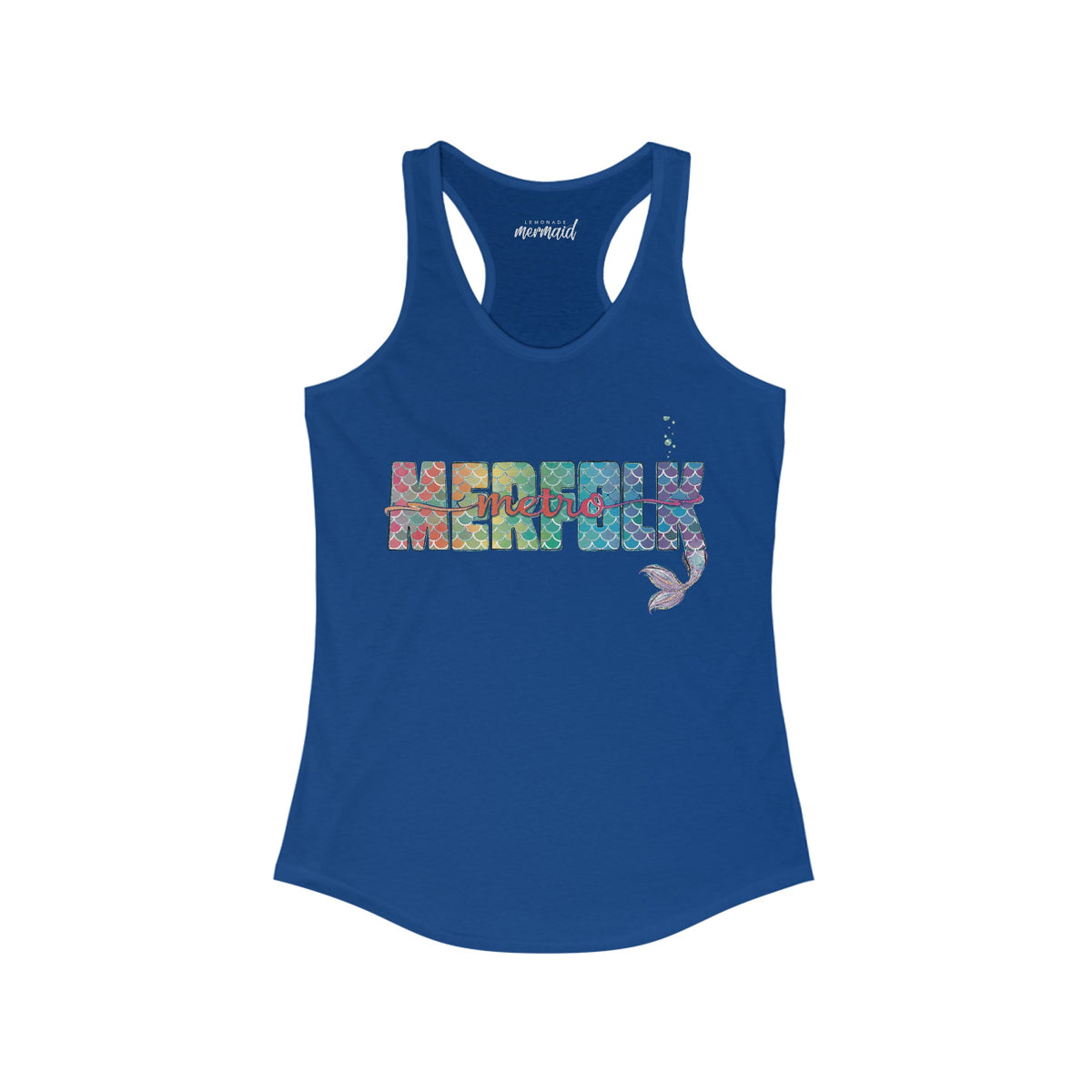 O-fish-al "Metro Merfolk" Racerback Tank - Lemonade Mermaid
