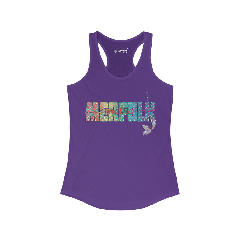 O-fish-al "Metro Merfolk" Racerback Tank - Lemonade Mermaid