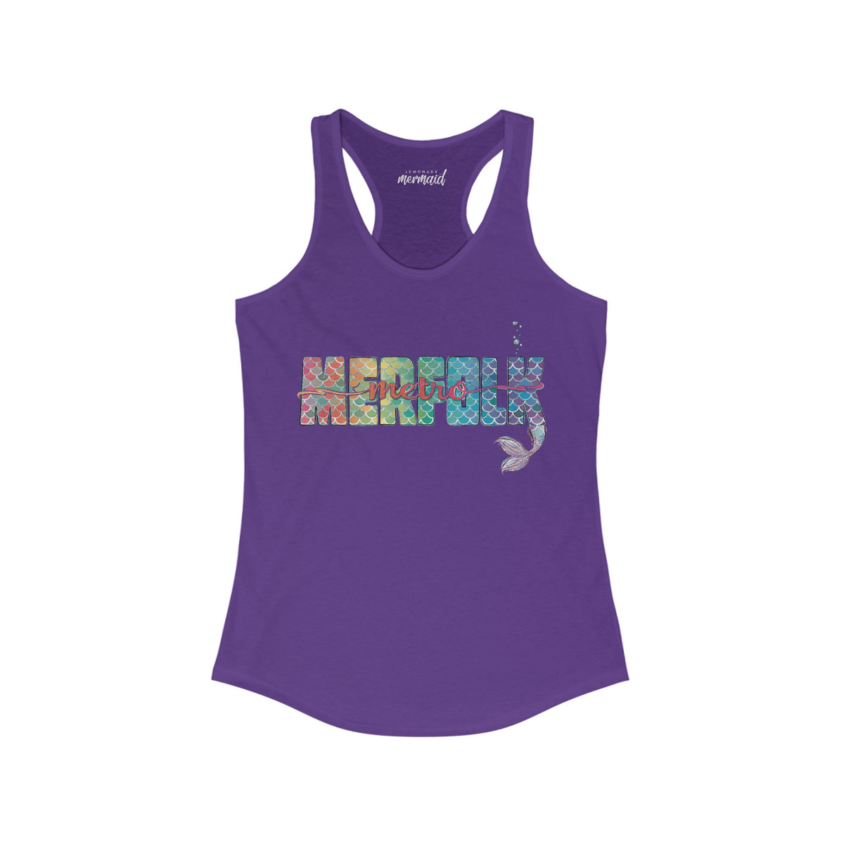 O-fish-al "Metro Merfolk" Racerback Tank - Lemonade Mermaid