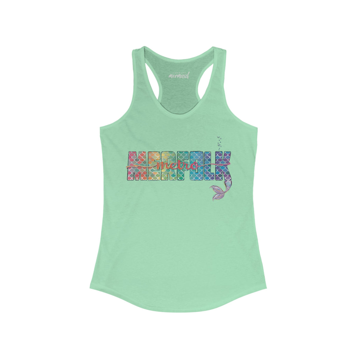 O-fish-al "Metro Merfolk" Racerback Tank - Lemonade Mermaid