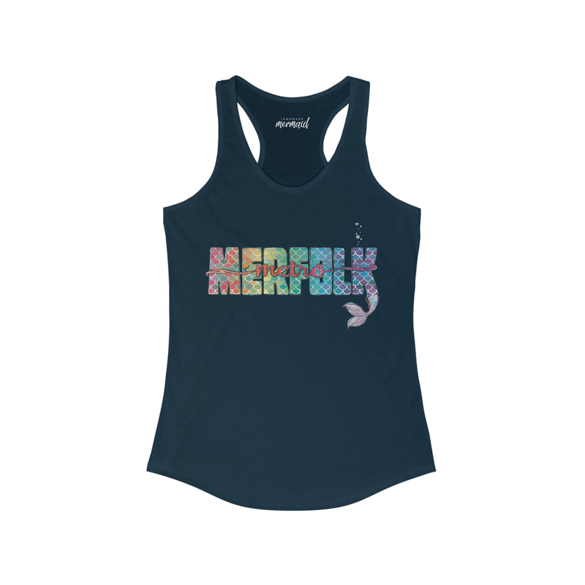 O-fish-al "Metro Merfolk" Racerback Tank - Lemonade Mermaid