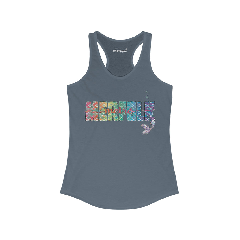 O-fish-al "Metro Merfolk" Racerback Tank - Lemonade Mermaid