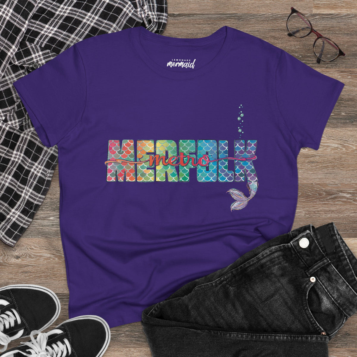 O-fish-al "Metro Merfolk" Semi-Fitted Graphic Tee (3 colors)