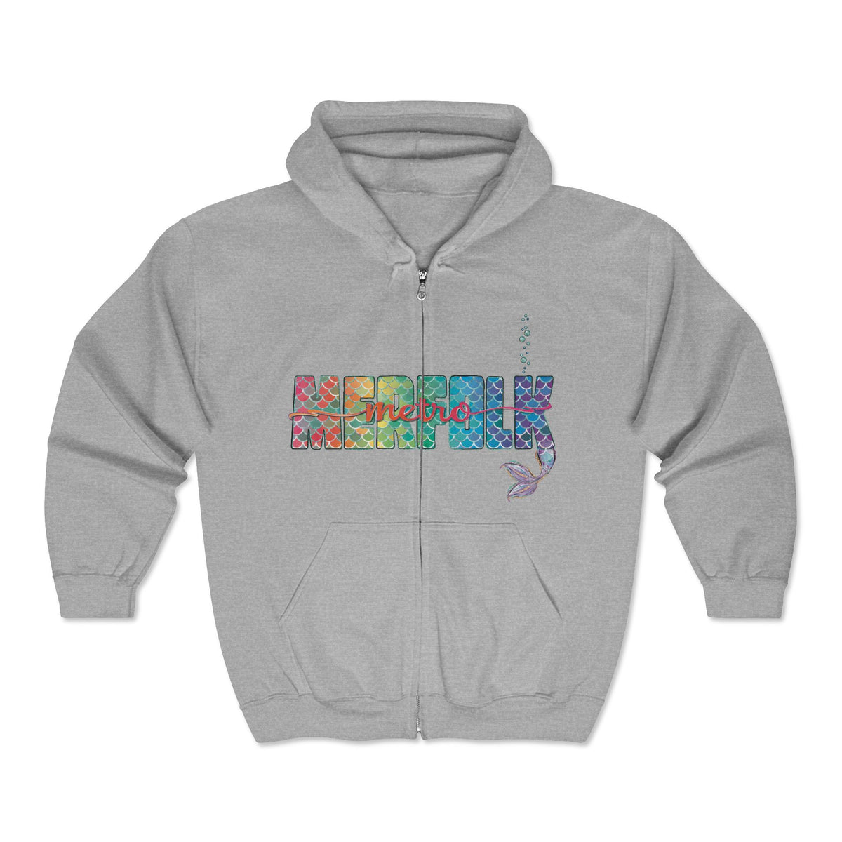 O-fish-al "Metro Merfolk" Unisex Zip Hoodie
