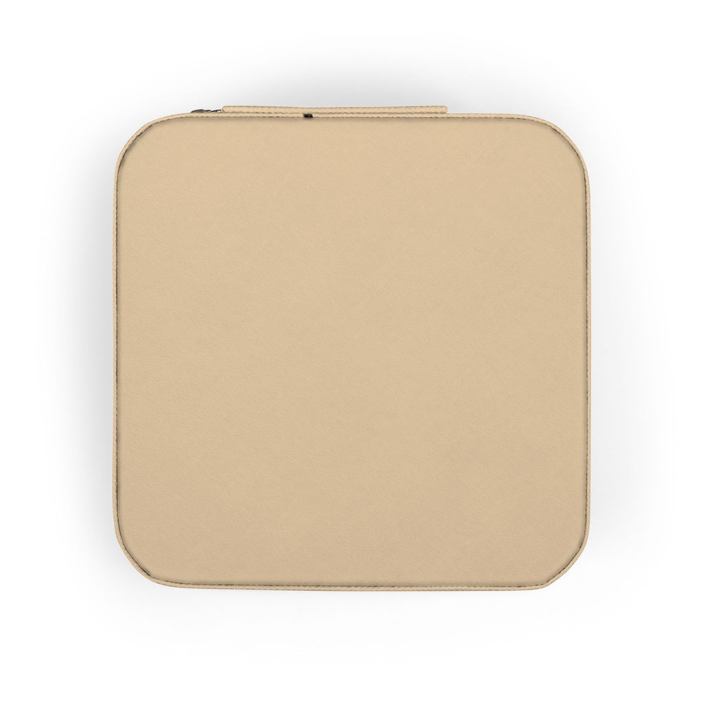 Salt & Starlight jewelry travel case in soft gold, back view