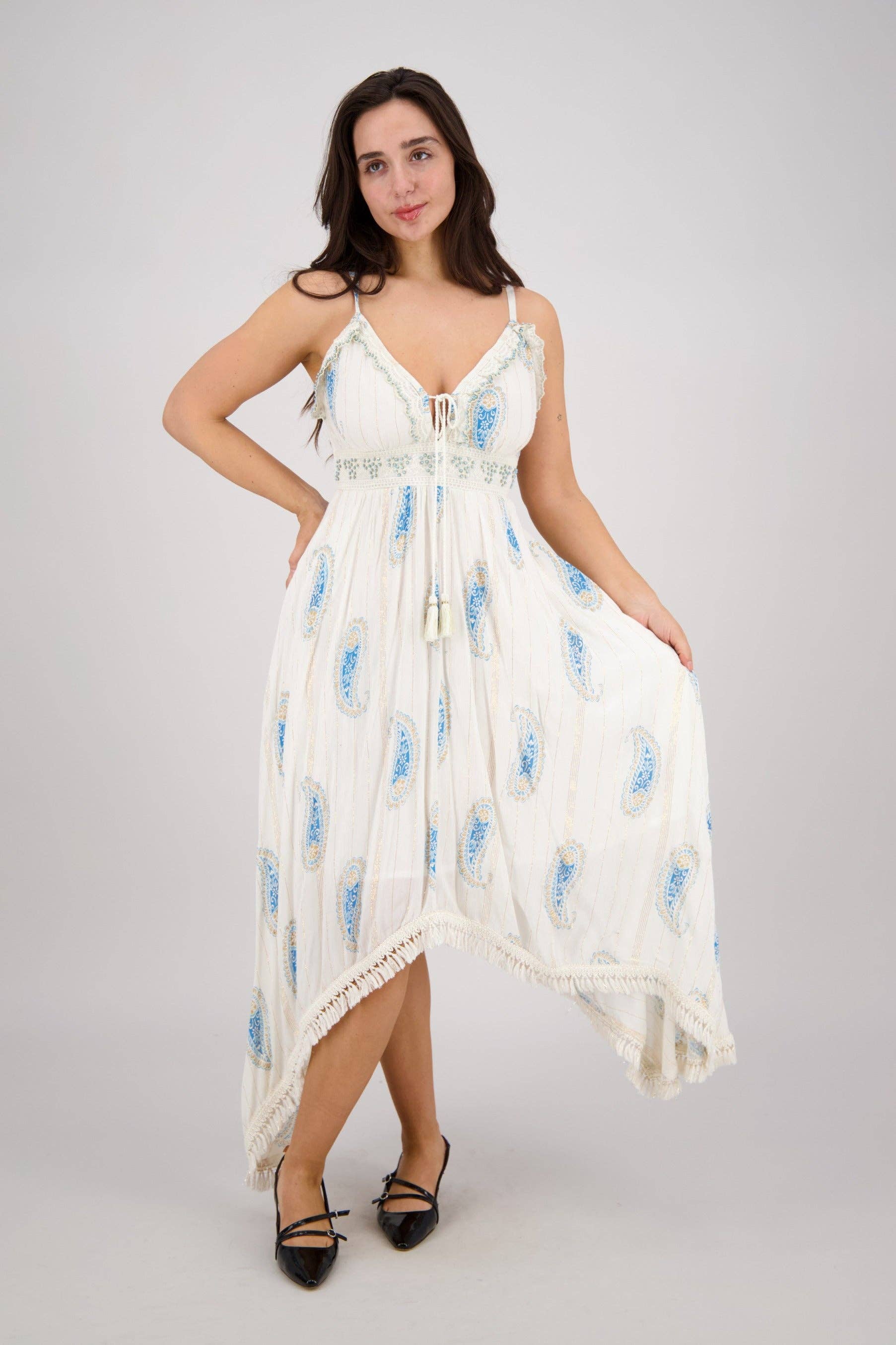 Paisley Flowy Maxi Dress
